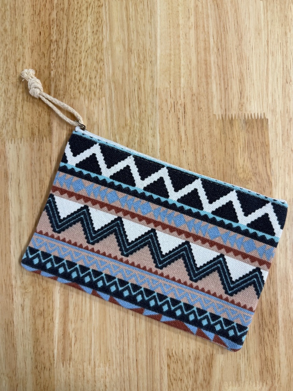 Boho Style Cosmetic Bag Art Supply Bag Zipper Pouch Brand New